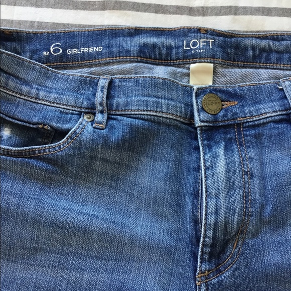 loft girlfriend jeans